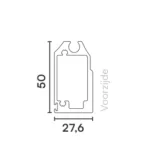 De Onderlat SC-50 is zwaarder en stijver profiel t.o.v. de SC3-0. Daarom wordt deze standaard gebruikt in de R120, het screen voor grote afmetingen. We adviseren de SC-50 ook bij kleine screens zodat hier altijd voldoende gewicht inzit zodat het doek goed zakt en strak staat.
