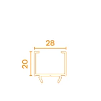 De klikopvulling 20mm is een opvulling die achter de geleiders geklikt kan worden.(zie voorbeeld HTF-SC CLICK). Dit is handig om het screen uit te vullen voor eventuele obstakels die in de weg zitten.